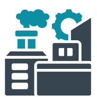 A factory with a work gear